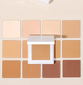 Wholesale 15 Colors Matte Waterproof Face Pressed Compact Powder