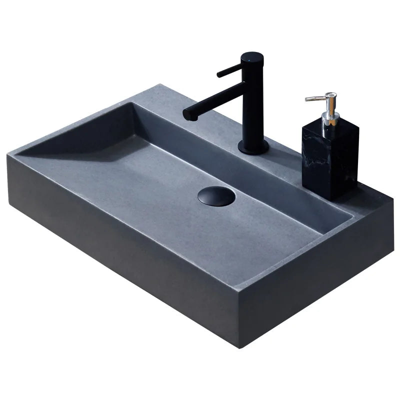 Modern Bathroom Counter Top Stone Resin Wash Basin