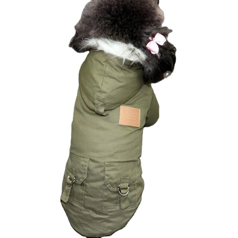Dog Clothes Winter Puppy Pet Dog Coat Jacket for Small Medium Dogs Thicken Warm Chihuahua Yorkies Hoodie Pets Clothing