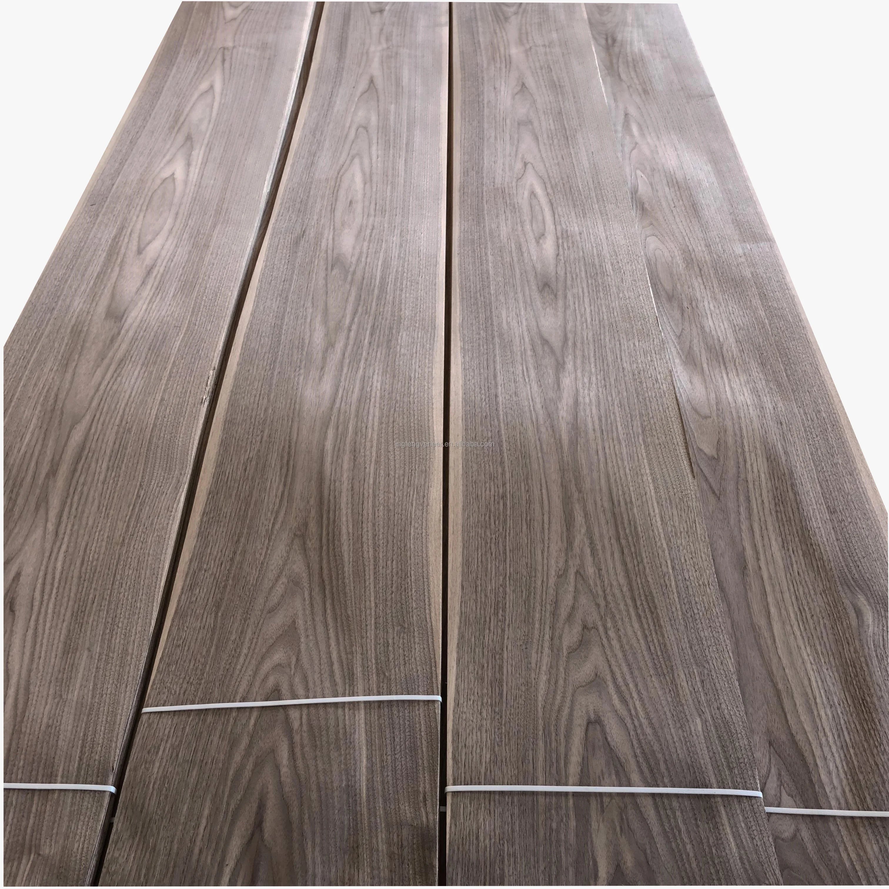 Hot Selling Natural Walnut Mountain Pattern 0.5mm Black Walnut Veneer Indoor Decorative Wall Panel Plywood Veneer