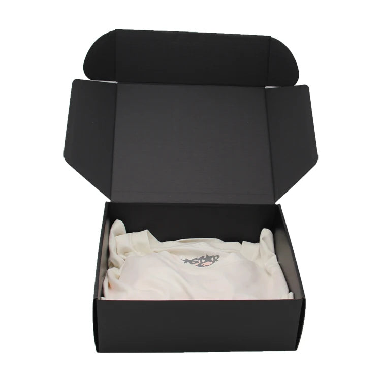 Wholesale Custom Printed Small Thick Cardboard Holographic Black Shipping Corrugated Mailer Box