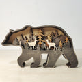 2023 New Hot Sale Wood Craft Forest Animal Home Decoration Ornaments Wood Crafts
