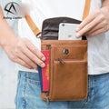 Andong Leather New Sling Shoulder Bag for Men Genuine Cow Leather Business Casual Crossbody Large Capacity Phone Bag