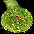 High Flash Neon Glitter Bulk Chunky Mixed Glitter Wholesale for Body Craft Card Design Glitters Christmas Decorations