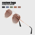 2025 Vintage Retro Wholesale Polarized Sunglasses Ladies Sunglass Quality Driving Women Gold Metal Sunglasses