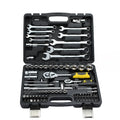 82Pcs 1/2"&1/4" Dr. Hardware Hand Torque Socket Combination Wrench Set Metric Combination Ratchet Spanners Set Car Repair Tools