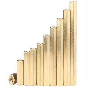 M5 Hexagonal Brass Column Internal Thread Female Brass Hex Spacer Pillar