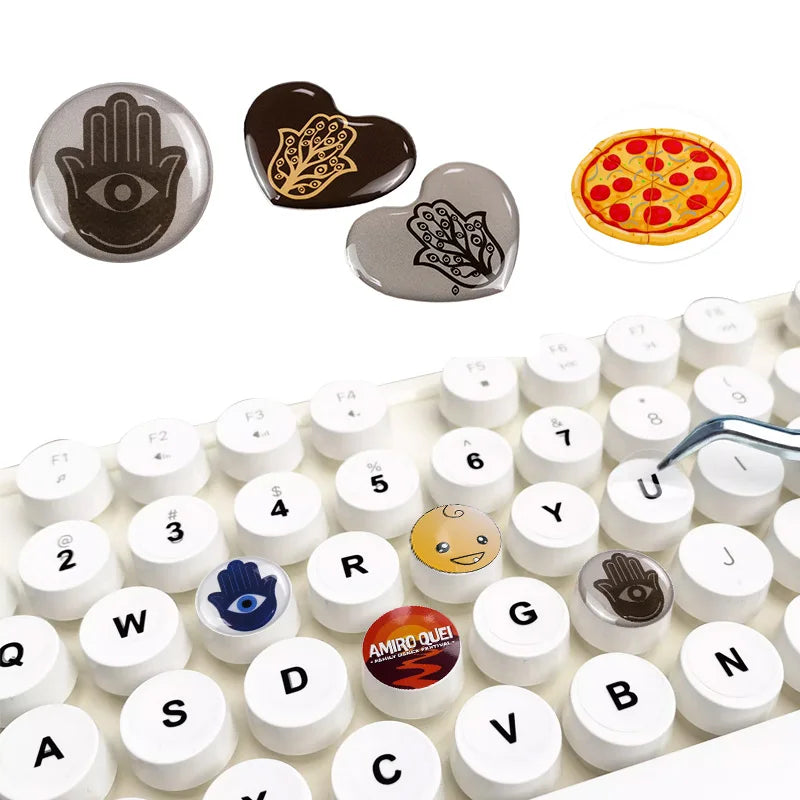 Custom logo Decorative Label Stickers Printer Laptop Keyboard Stickers