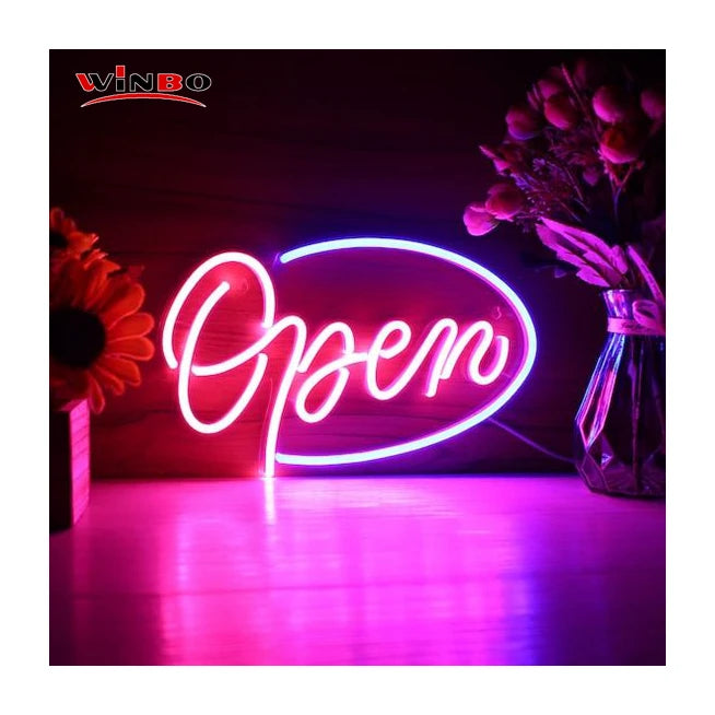 Free Design Custom Led Light Neon Sign No MOQ Dropshipping Open Led Neon Sign Lights for Business Logo Wedding Event Party