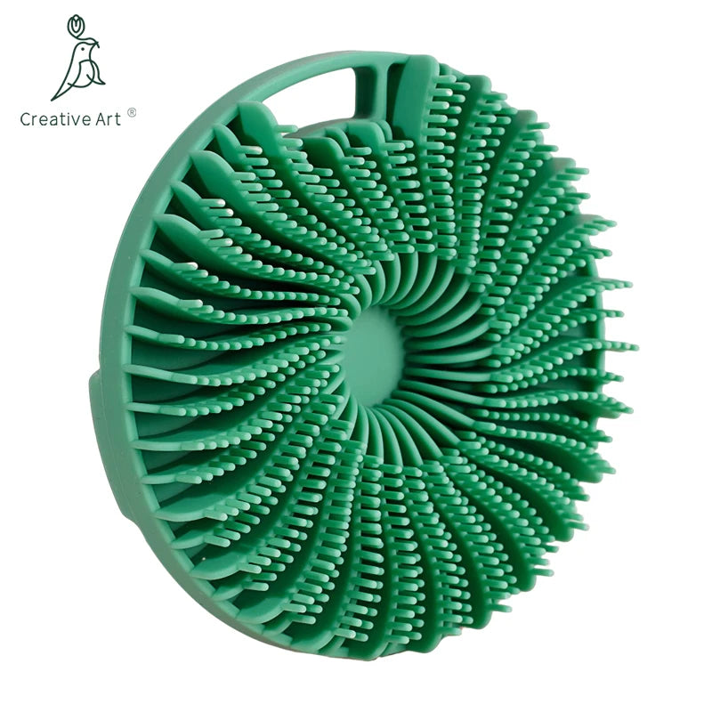 New Products Bathroom Shower Cleaning Exfoliating Body Brush Pad Silicone Body Scrubber Brush