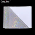 Transparent PVC Hologram Printable Self-Adhesive Vinyl Stickers Broken Glass Picture Holographic Lamination Sheets