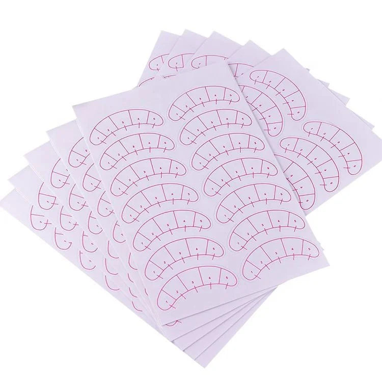 Wholesale 2025 New Beauty Eyelash Isolation Sticker Planting Eyelash Practice 5-point Positioning Stick Paper