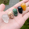 Hot Sale Natural High Quality Crystal Stones Small Skulls Healing Mixed Mini Skulls
