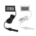 Electronic Digital with Waterproof Probe Thermometer Thermo-hygrometer for Reptile Cage