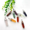 Nature Healing Stone Bead DIY Necklace Making 4 cm Hexagonal Double Point Pendulum Pendants