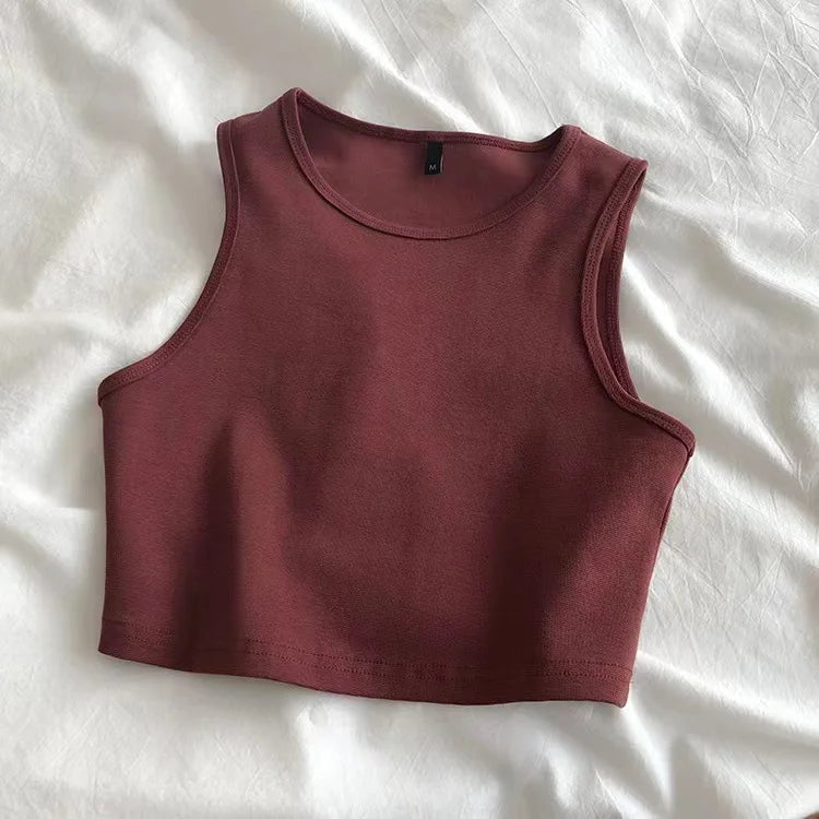 New Fashion Small Vest Women's High Waist Slimming T-shirt