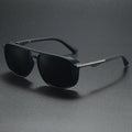 Fashion Sunglasses Women Sports Shades Driving Glasses Punk Square Frame Double Beam Metal Spring Hinge Polarized Sunglasses Men