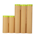 Biodegradable 450mm Kraft Paper Masking Film Pre Taped Waterproof Kraft Paper Roll