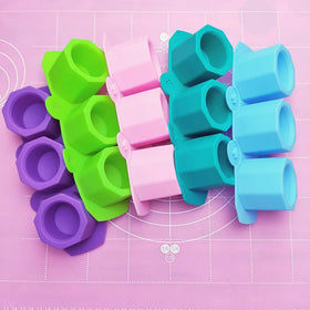 BPA Free DIY Creative Ice Cream Tray Cube Freeze Iced Shot Wine Glass Cup Silicone Mold Summer Drinking Tools