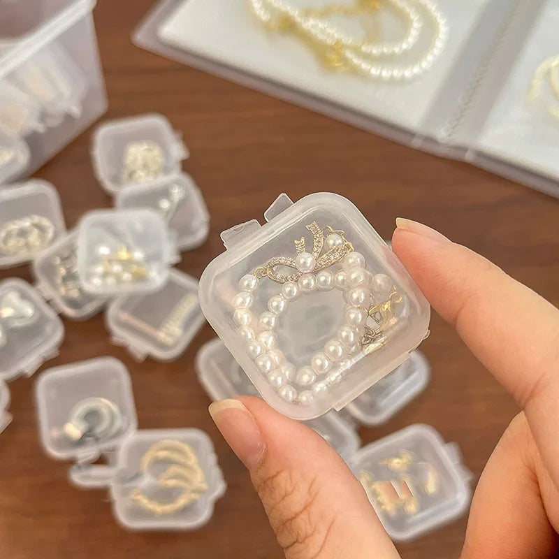 Small Transparent Plastic Storage Box for Jewelry Rings Earrings USB Disks Mobile Phones Cards Earplugs