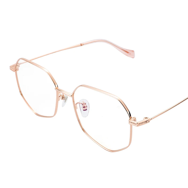 Luxury Business Optical Glasses Retro Style Titanium Frame Diamond Face Shape Match Eyewear