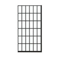 38" X 76" Shower Door Clear Tempered Glass Framed Shower Screen Walk-in Black Finish  Fixed Tempered Glass Shower Wall Panel