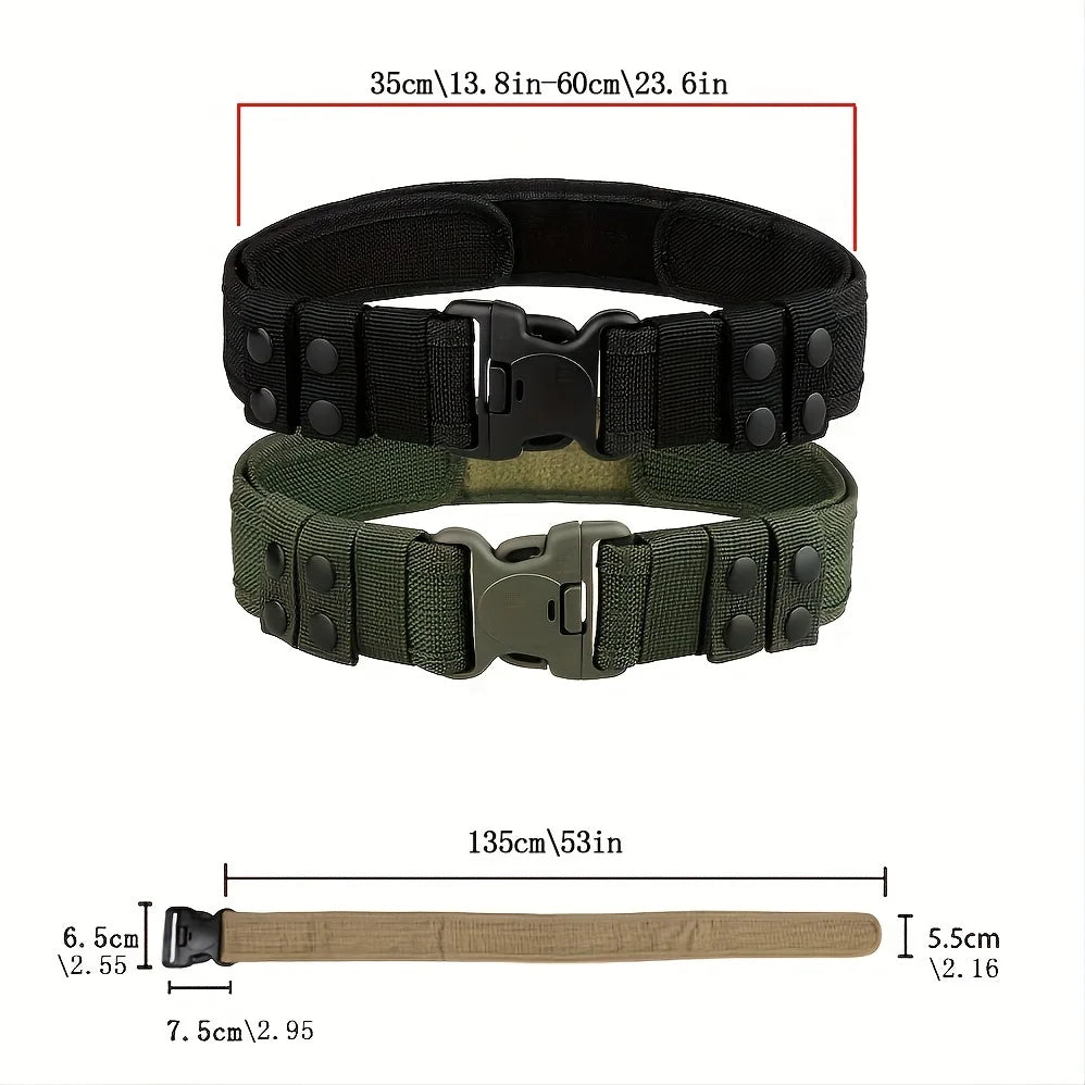 Men's Fashionable Oxford Waistband Quick Release Tactical Belt Outdoor Activities Shooting Fishing-Wholesale Product Scope Mount MegaBDM