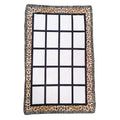 Qualisub 20 Panels Blanket Sublimation Cheetah Print Blanket Blanks for Family Love in Custom Printing