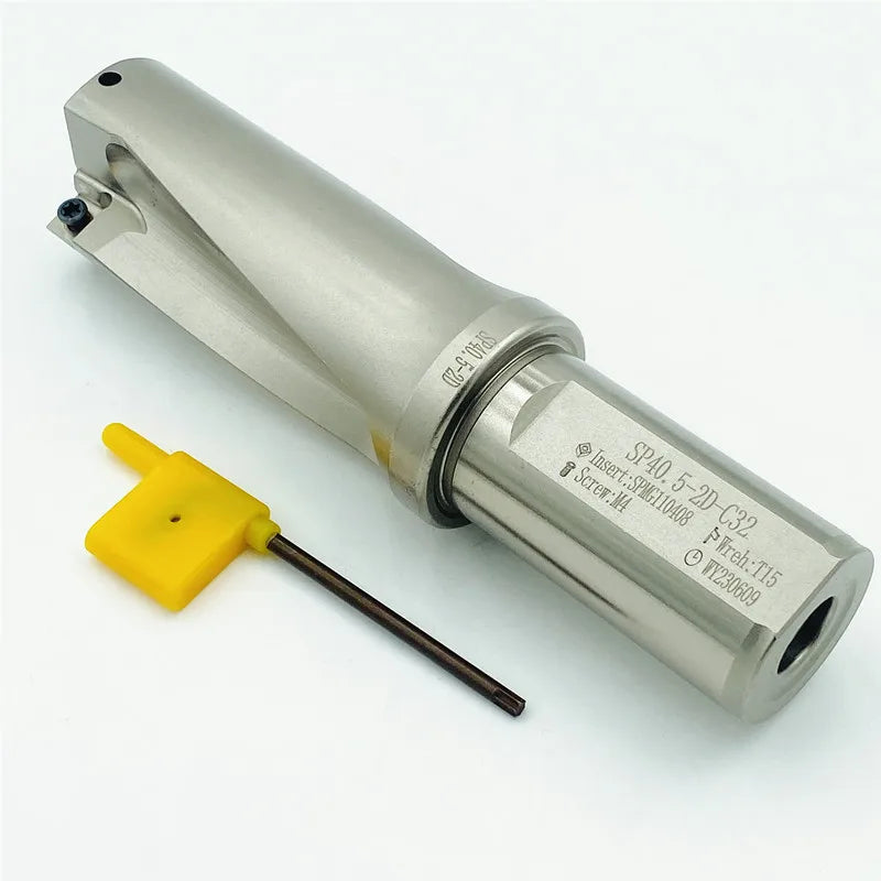 IRON ROOT High Speed Steel Indexable U Drill 40.5mm-45mm for SPMG Insert SP Model C32/40-2D40.5-45 SP