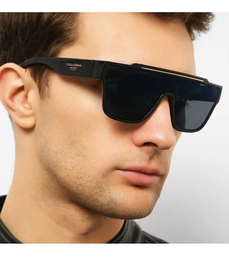 New Arrival Hot Selling Women Men Fashionable square Sunglasses UV400 Oversized Shield Style Sunglasses