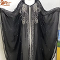 2023 Fashion Dubai Maxi Dress Handmade Rayon Seamless Plus Size Long Sleeve Islamic Robe
