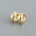 925 Sterling Silver Minimalist Glossy Round Hoop Earrings for Women Party Neo-Gothic Fashion Ear Buckle