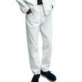 OEM Service Premium White 100% Cotton Distressed Loose Fit Denim Men's Jeans