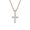 CN393 Hip Hop Pendant Bling Bling Brass Setting CZ Necklace Iced Out Jewelry