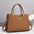 Top Style Hot Sale Trendy Large Capacity Luxury Name Brand Women Hand Bags Gold