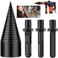 Firewood Log Splitter Firewood Drill Bit Wood Splitter Removable Cones Kindling Wood Splitting Logs Bits