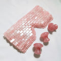 HY Gems Factory 100% Natural Rose Quartz Face Mask Sleeping Jade Roller Eye Patented