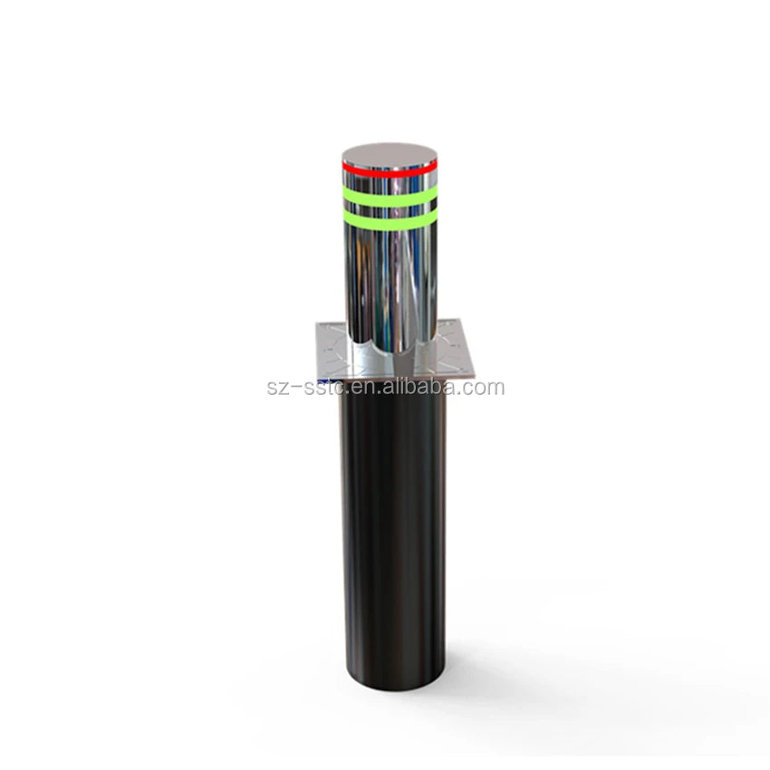 Road Traffic Barrier Control Switch Anti-Collision Car Hydraulic Retractable Automatic Bollard Stainless Steel IP67 Protection