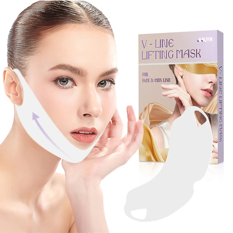 Neck Lift Tape Face Slimmer Patch for Firming and Tightening Skin V Shaped Slimming Face Mask Double Chin Reducer