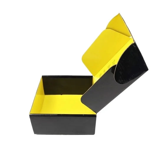 Eco-Friendly Recycled Corrugated Square Folder Style Color Box Custom Logo Glossy Lamination Embossing 4c Offset Printing