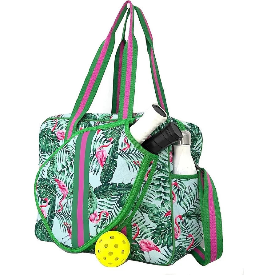 High Quality Customizable Women's Polyester Pickleball Bag with Fence Hook Waterproof and Cute Wholesale