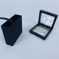 Recyclable Spot Goods 7x7x2cm Soft Touch Paper Sliding Packaging Boxes Paper Jewelry Set Drawer Boxes for Earring Necklace