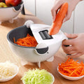 Portable Kitchen Accessoris Tool Multifunctional Plastic Fruit Chopper Peeler Grater Shredder Set Vegetable Cutter