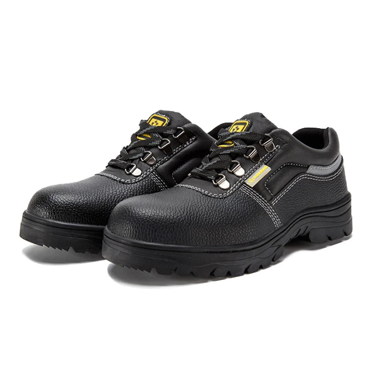 Slip Resistant Rubber Sole Steel Toe and Steel Plate Waterproof Industrial Protective Work Safety Shoes