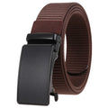 New Men's Belt Automatic Buckle Belts No Ratchet Fabric Canvas Belt Polyester Outdoor Wholesale LQbelt Factory