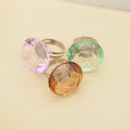 New Style Transparent Crystal Glue Ring Glue Pallet Holder Rings Eyelash Extensions Glass Glue Rings