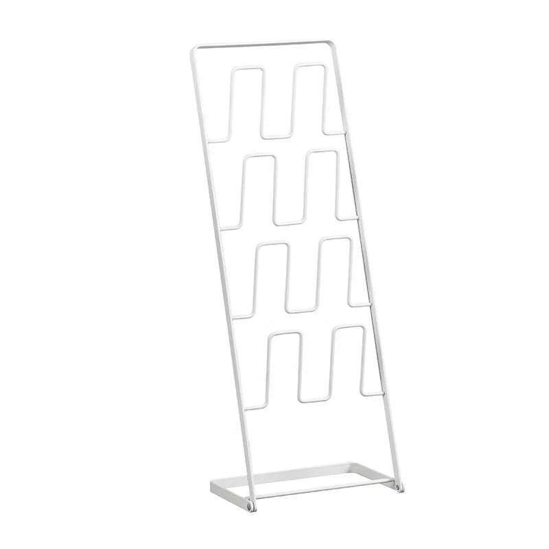 Japanese Bathroom Doorway Vertical Shoe Rack Metal 4-Tier Standing Shoe Shelf Slipper Storage Toilet Foldable Organizer Holder