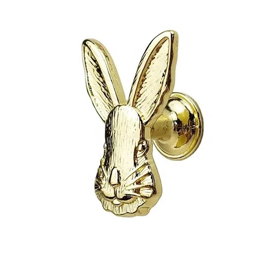 Zinc Bunny Cabinet Knobs & Drawer Handles for Baby-Modern Kitchen & Bedroom Furniture