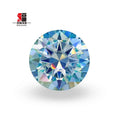 Baifu Jewelry Wholesale Price Top Quality Loose Round Ice Blue Moissanite