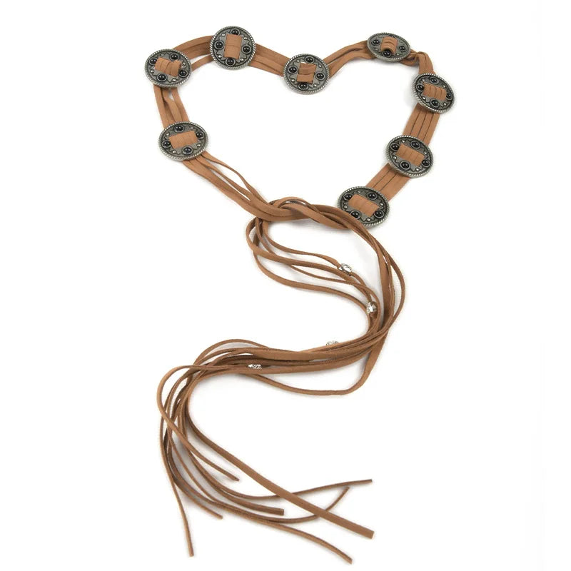 Wholesale Women's Dress with Ethnic Style Belt and Sweater Knot Decoration Waist Chain New Collection of Knitted Belts